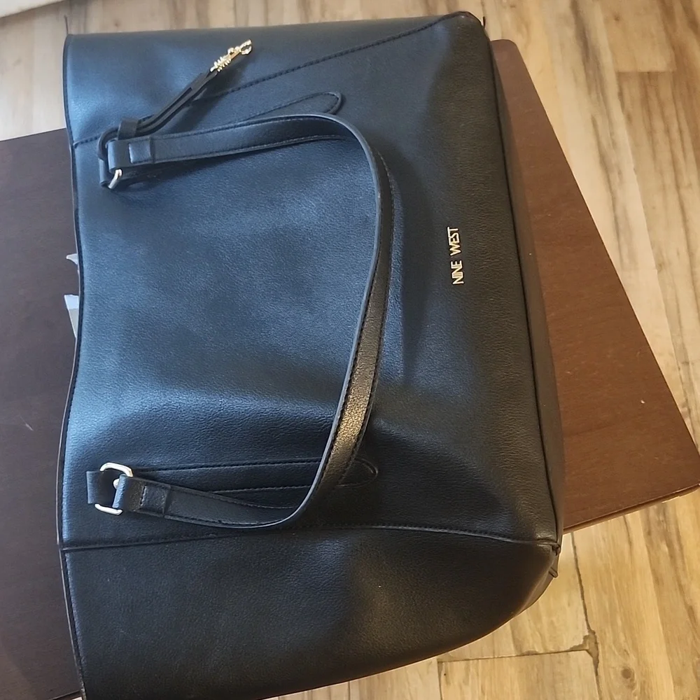 Nine West Elegant Black Tote Bag